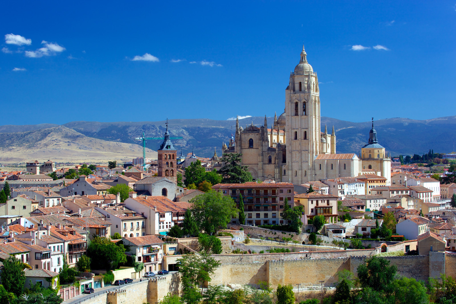 la città, casa, foto, tempio, Spagna, Cattedrale, il monastero, Cattedrale di Segovia