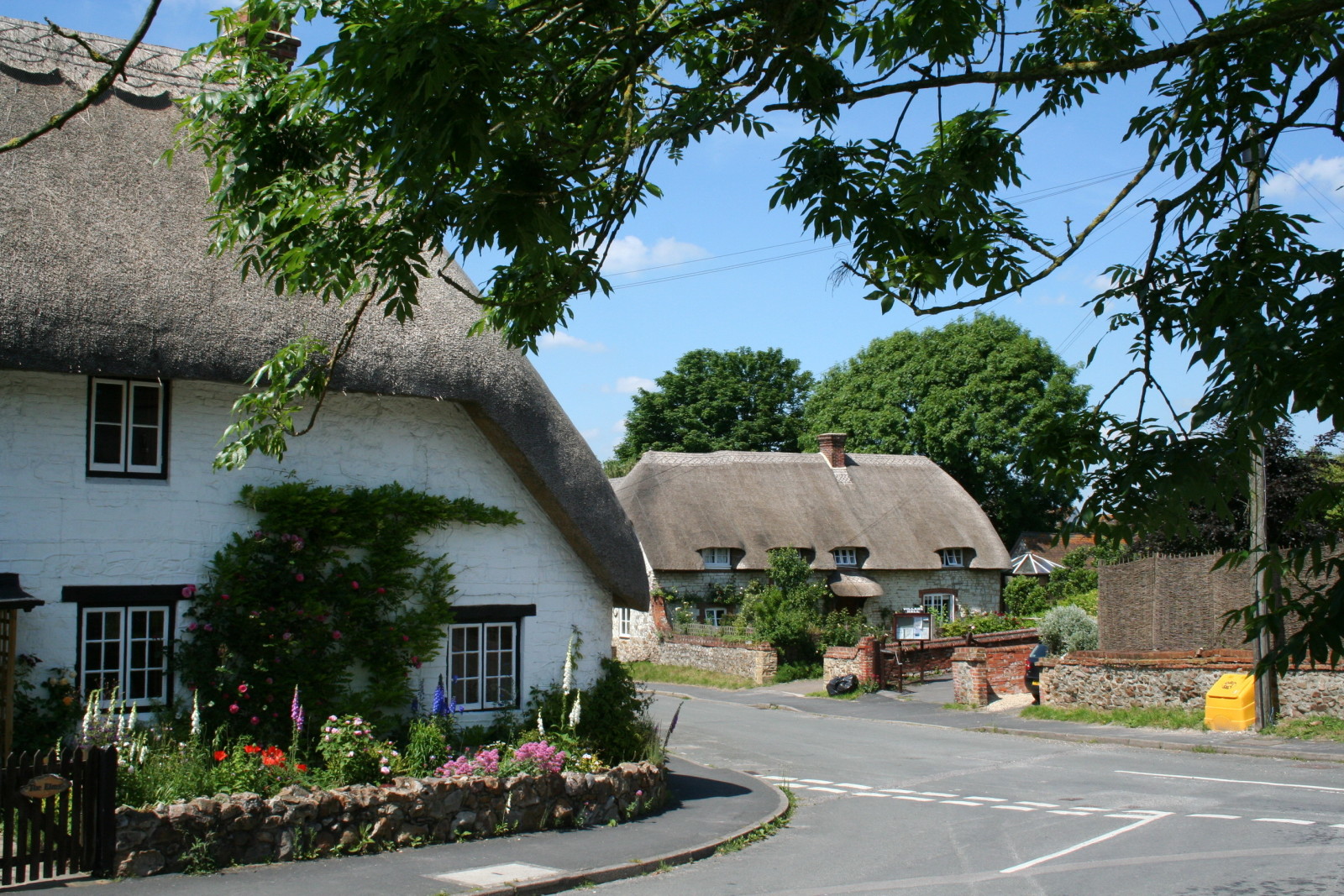 şehir, sokak, ev, Fotoğraf, İngiltere, Oxfordshire, Ashbury