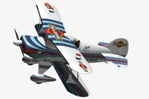 3D model, dvojplošník, Pitts S1 Martini