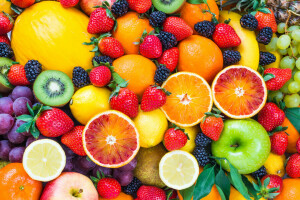 baies, Frais, fruit, des fruits