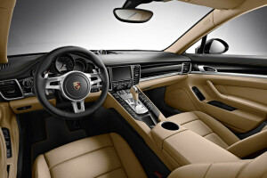 2015, 970, Edición, interior, cuero, Panamera, Porsche, La rueda