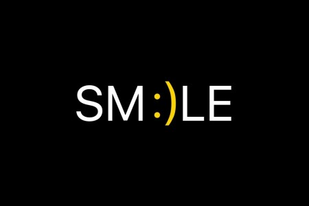 background, black, minimalism, smile, smiley, the word, word