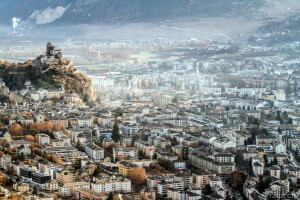 Sion, schweiz, staden