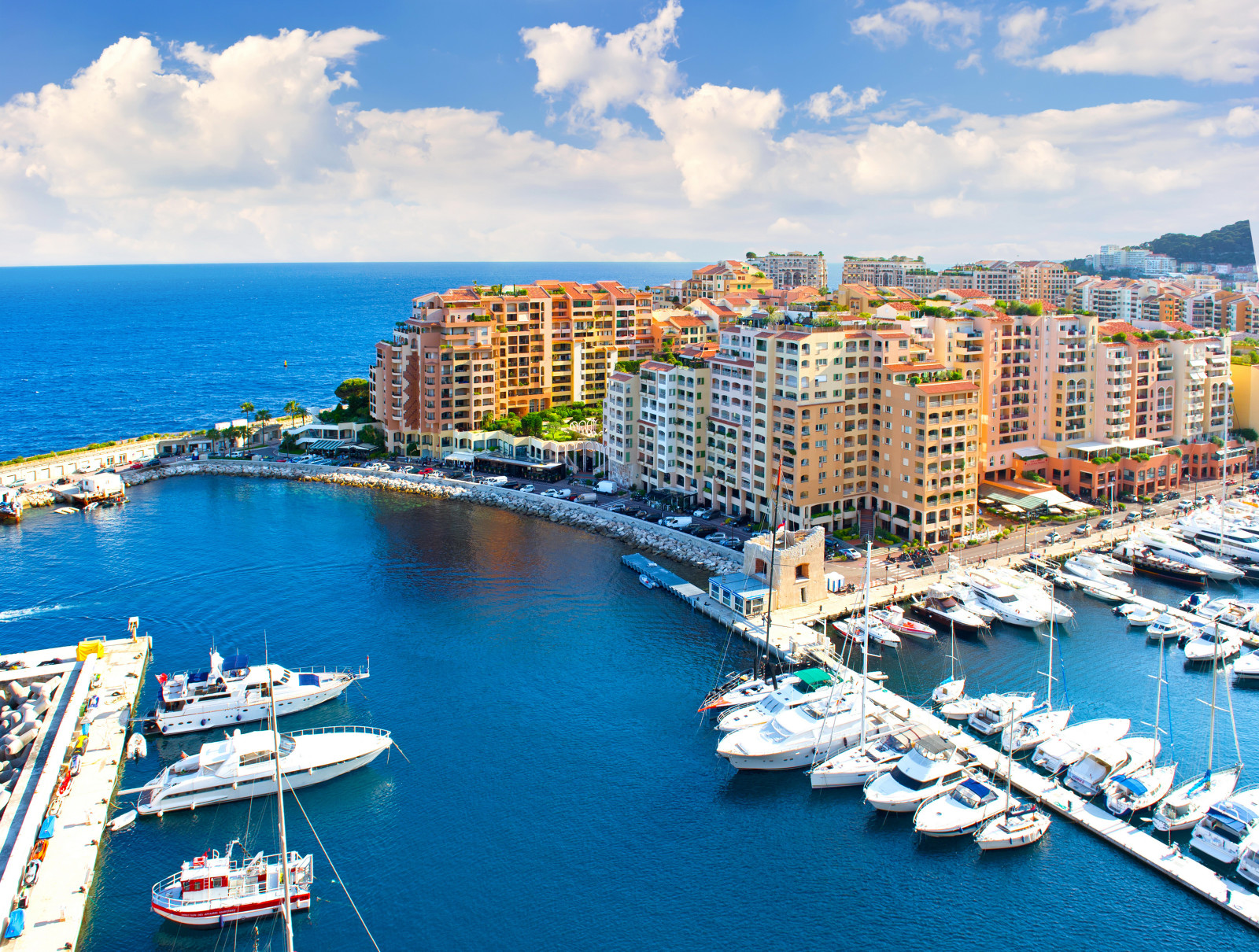 the sky, the city, sea, home, photo, pier, Monaco, pierce