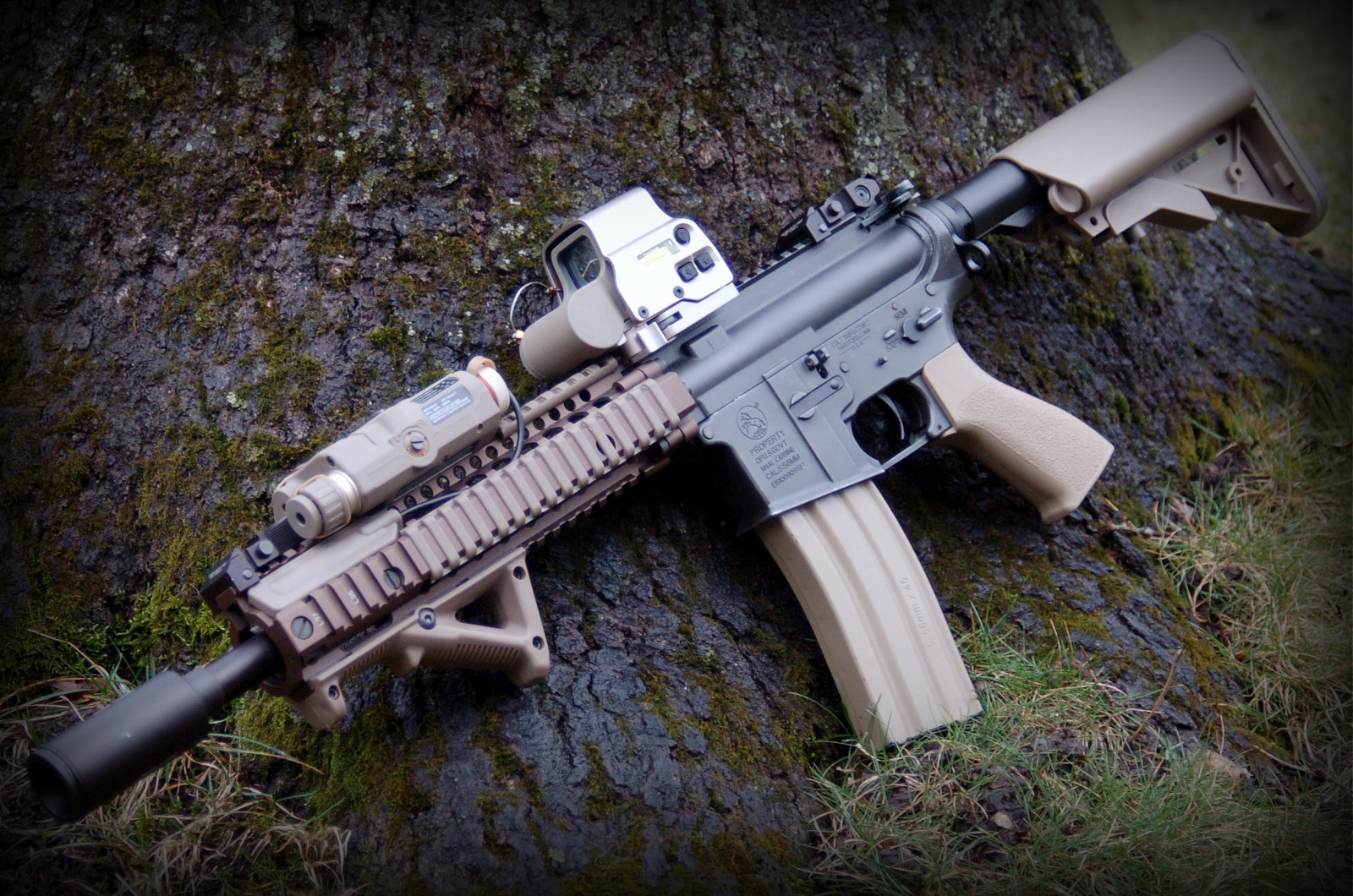 Contexte, armes, MK18