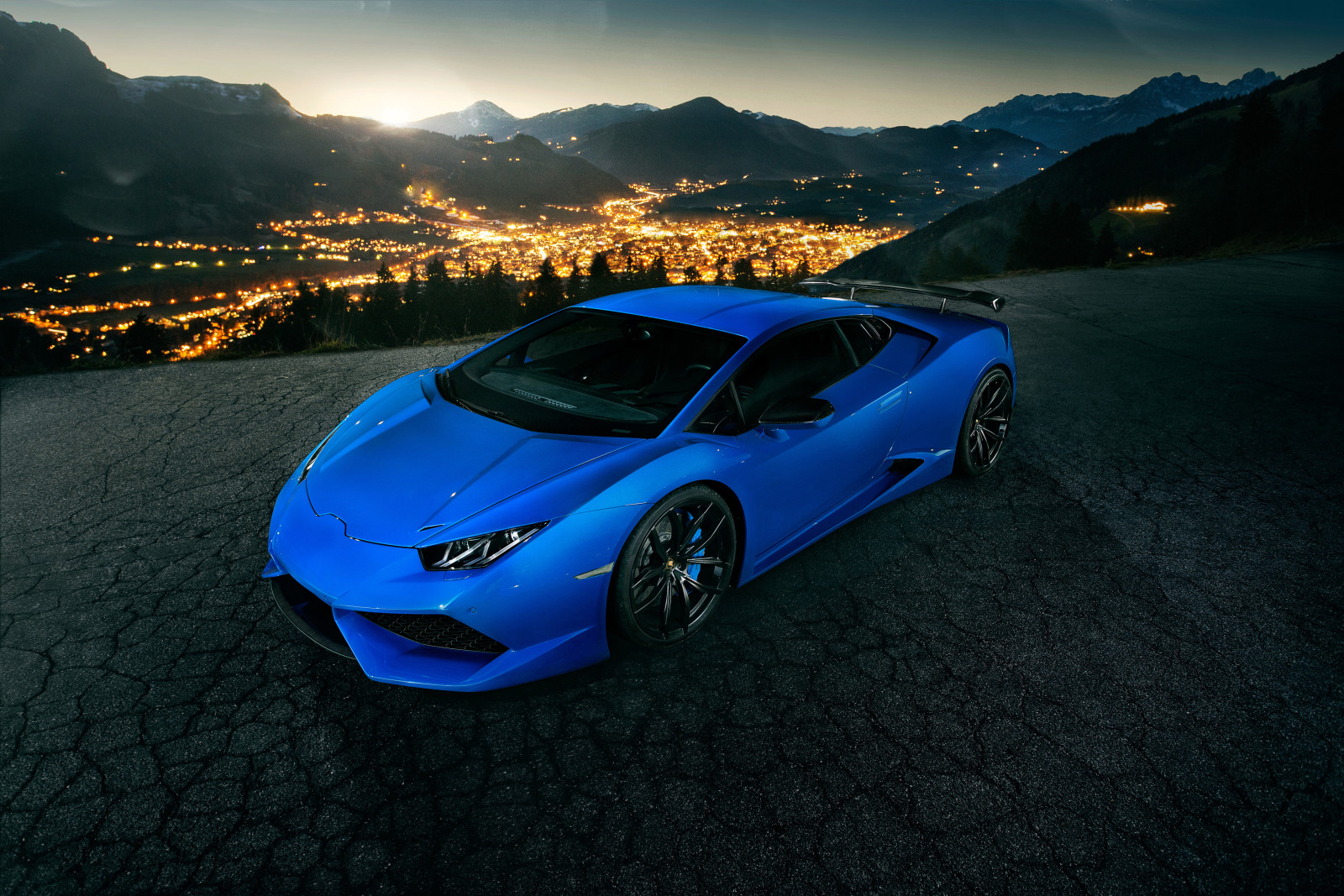 Blau, Lamborghini, Beleuchtung, Huracan, Hurakan, Novitec Torado