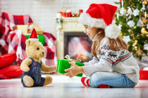 Kerstmis-, decoratie, Vrolijk, Nieuwjaar, Kerstmis