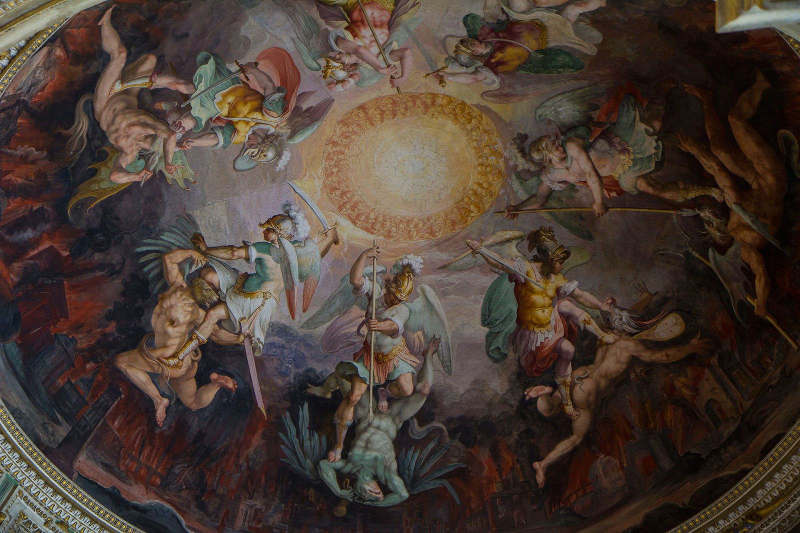 Målning, Kyrka, Kupolen, katedral, mural