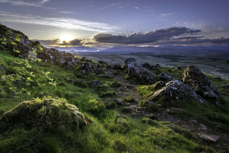 landscape, Mountain, the sky