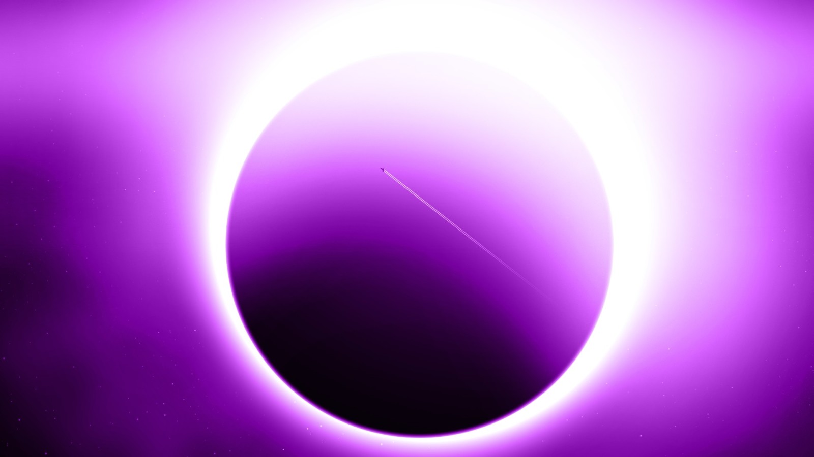 sun, Planet, sci fi, Eclipse, violet, effect