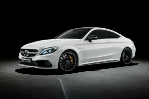 AMG, fond noir, Classe C, C205, coupe, Mercedes, Mercedes-Benz