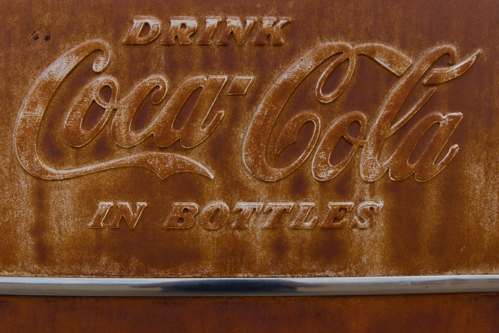 logo, drikke, metall, rust, Coca-Cola