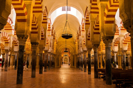 arch, column, Cordoba, Mexico, mosque, Spain