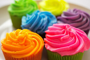 cake, cakes, colorful, cream, cupcake, dessert, sweet