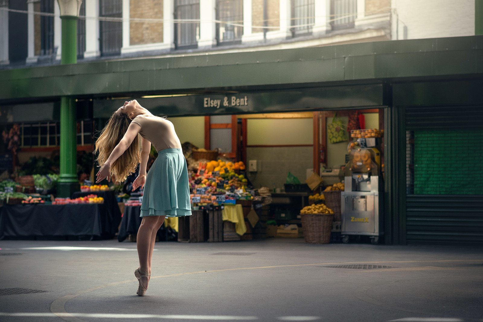 byen, danse, ballerina, Marine tappekran