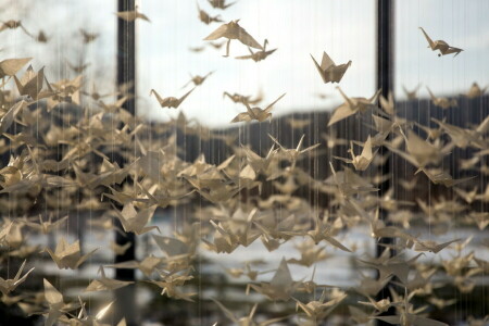 1000, grues, origami