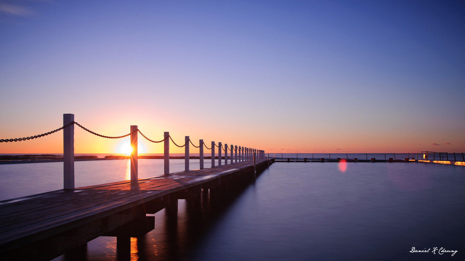 le soir, le coucher du soleil, mer, transpercer