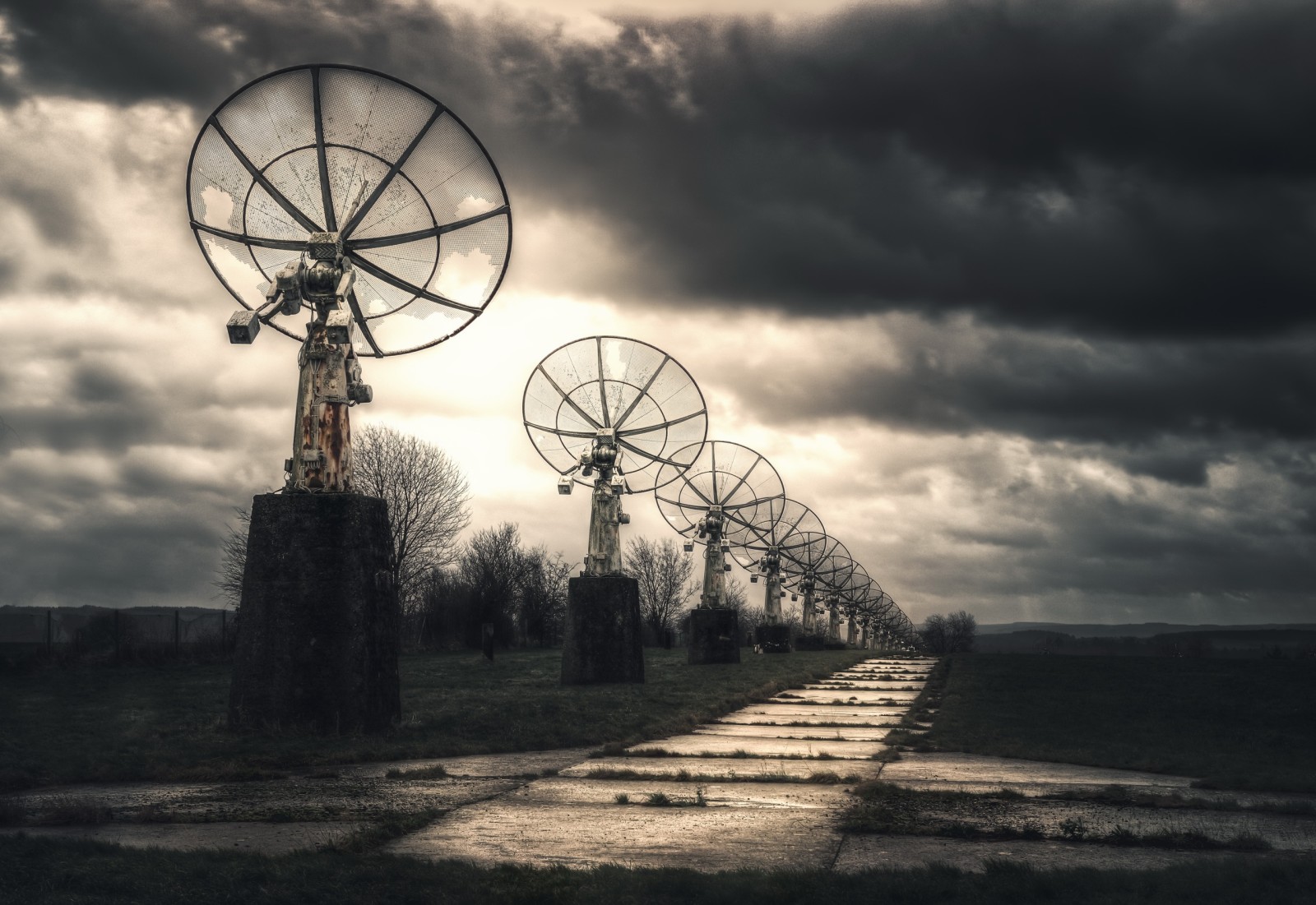 bakgrunn, himmelen, Radar