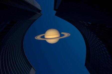 baggrund, Saturn, himlen