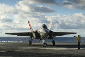 Bombardér, paluba, F-35C, Bojovník