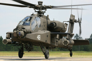 "Apache", AH-64, Apache, helikopter, huvud, chock