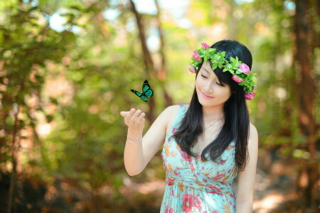 BUTTERFLY, girl, mood