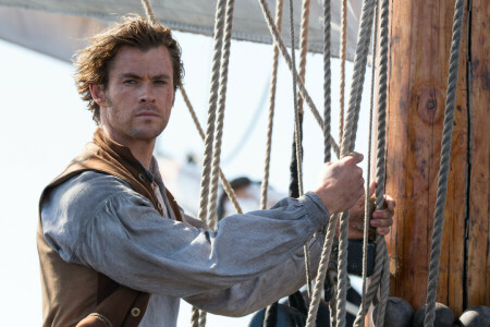 cables, Chris Hemsworth, rope, ropes, ship