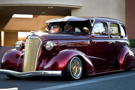 1937, Chevy, Classique, rétro