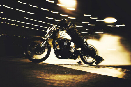 bike, burnout, custom, drag bike, icon1000, night, Race, Speedmaster