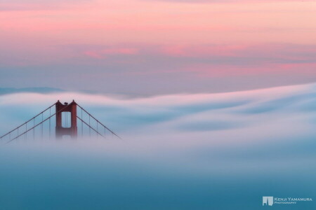 soloppgang, tåke, Kenji Yamamura, fotograf, San Fransisco