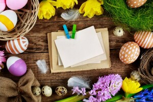 Tafel, Ostern, Ferien, Vorlage