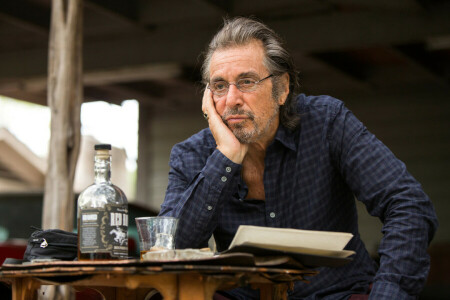 actor, Al Pacino, bottle, frame, glass, glasses, Manglehorn, Mehlhorn