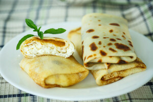 pasteles, comida, panqueques, foto, plato