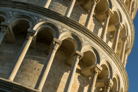 Italie, Pise, La tour penchée de Pise