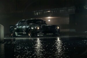 1965, 845 CV, buio, Guado, Davanti, gincana, Hoonicorn, Ken Block