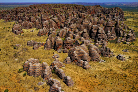 Australia, góry, Park Narodowy Purnululu, skały, kamienie