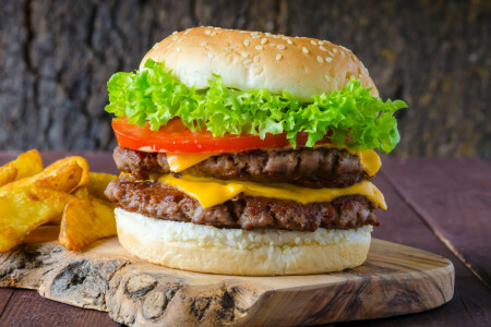 pão, comida rápida, Hamburger, carne, Patty, salada, sanduíche, tomate