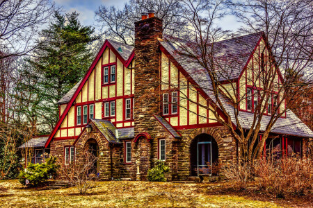 design, HDR, hus, Herrgård, Foto, staden, USA