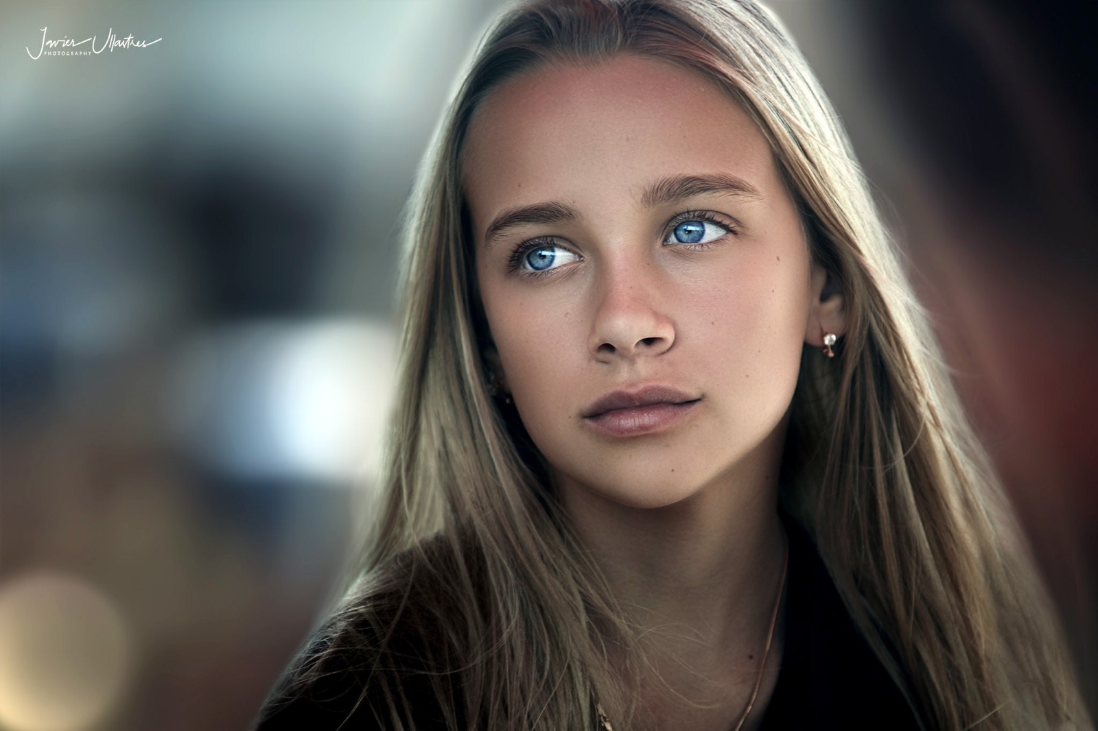 visage, fille, portrait, yeux bleus, blond, modèle, photo, lèvres