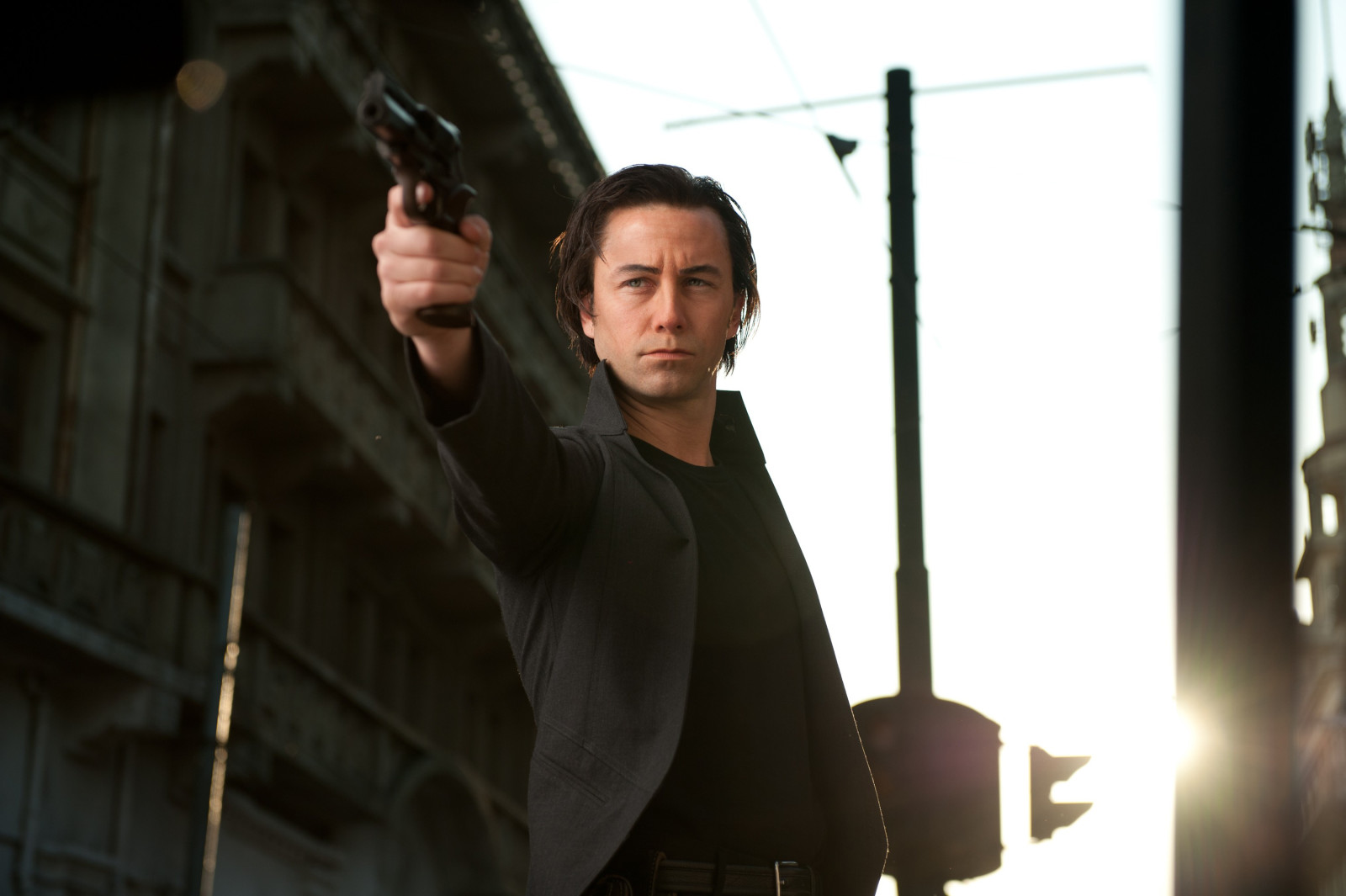 pistole, Joseph Gordon-Levitt, Časová smyčka, Looper