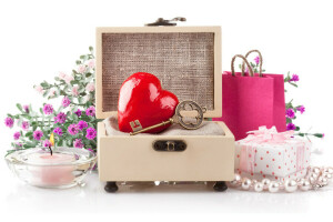 box, candles, gifts, heart, Holidays, photo