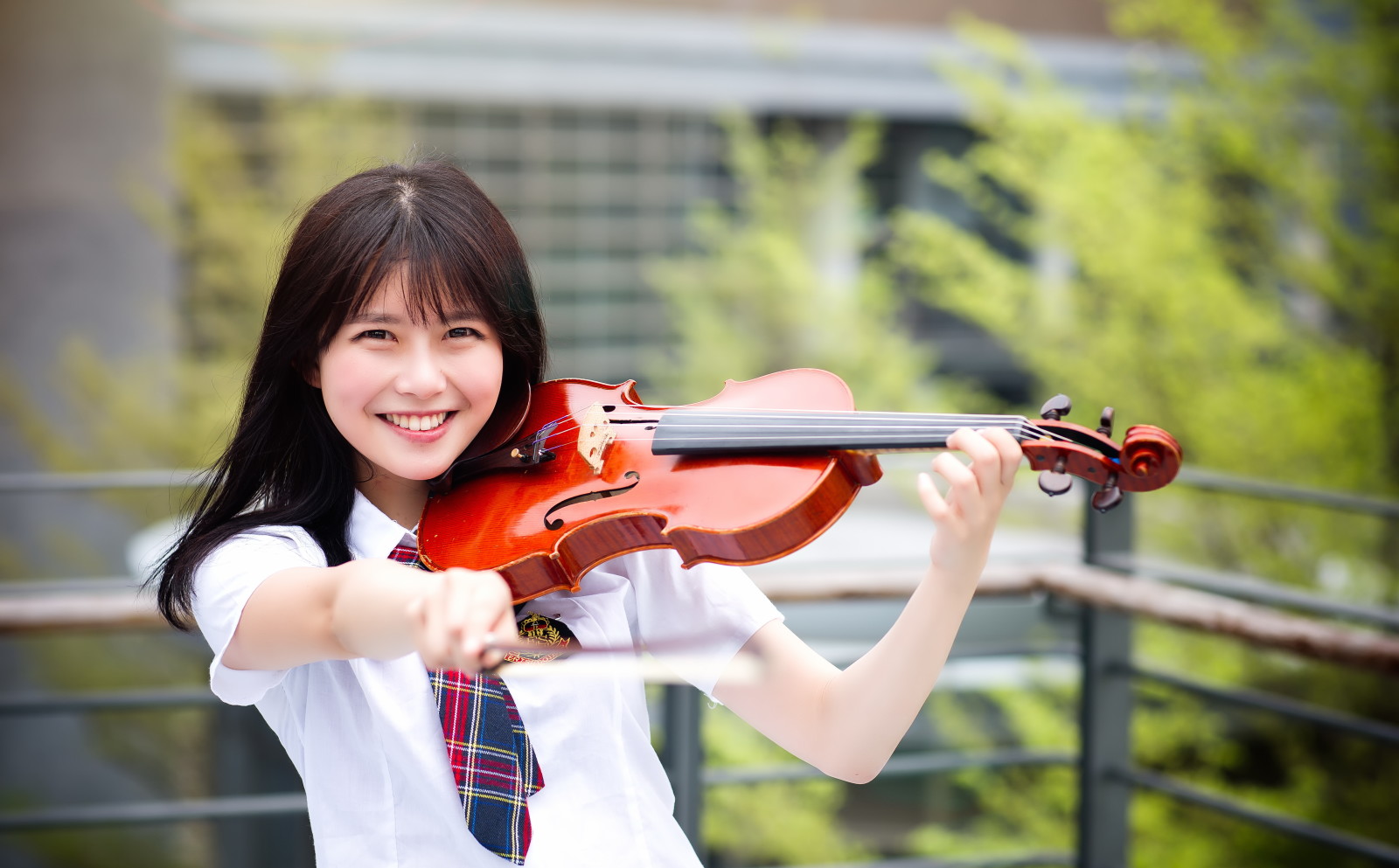 ragazza, Musica, violino