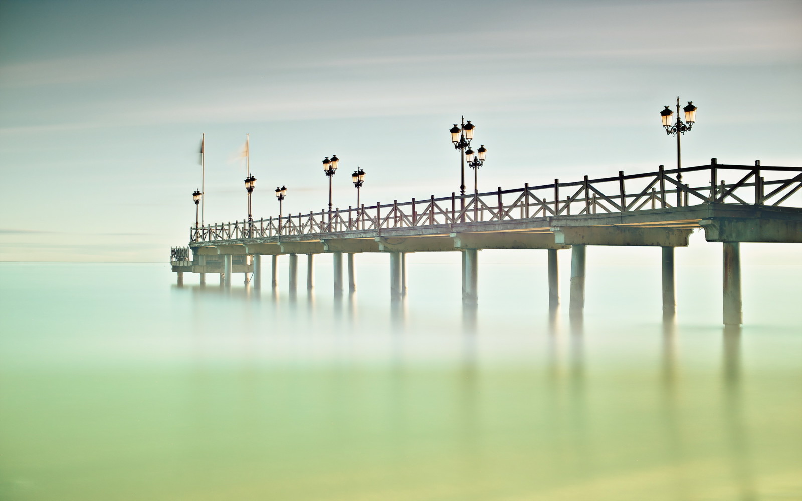 landschap, Brug, Spanje, Andalusië, Marbella