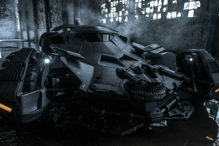 auto, Batmobile, Borno, Machinegeweer