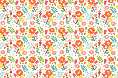 flowers, pattern, spring