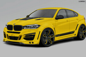 2010, BMW, F16, Lumma Design, X6 M, galben