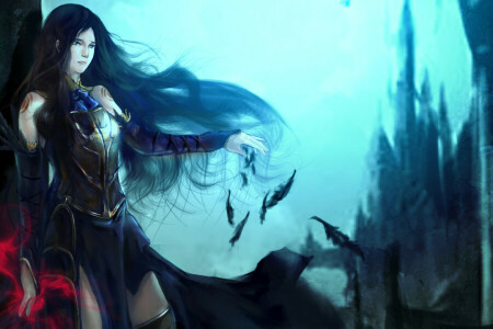 castle, castlevania, girl, magic, Order of Ecclesia, Shanoa