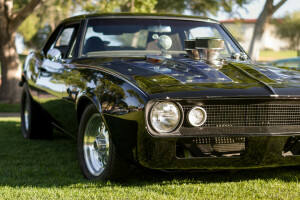 Camaro, Clásico, Coche muscular, retro, El frente