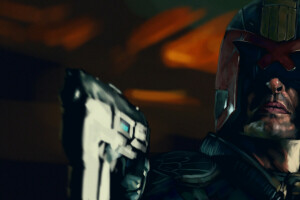 Dredd, Gewehr, Helm, Judge Dredd