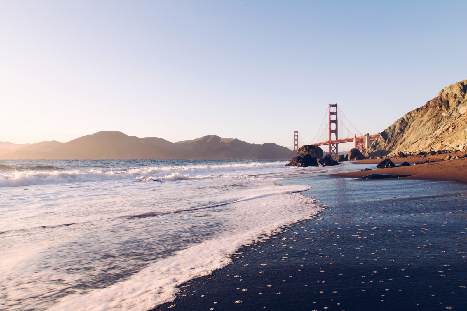 ακτή, βράχια, Σαν Φρανσίσκο, Γέφυρα Golden Gate